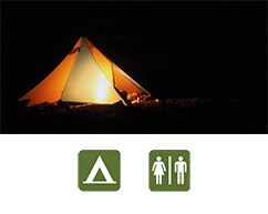 tent in campsite